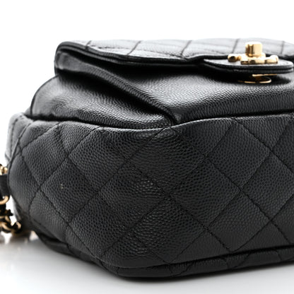 Chanel Caviar Quilted CC Day Camera Case Black 9 of 10
