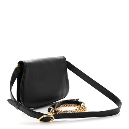Gucci Roxy Calfskin Blondie Chain Shoulder Flap Bag Black 3 of 10