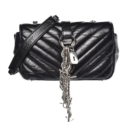 Saint Laurent Calfskin Matelassé Monogram Classic Baby Punk Chain Bag Black 1 of 8
