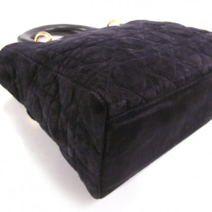 Christian Dior Suede Cannage Lady Dior Black 5 of 10