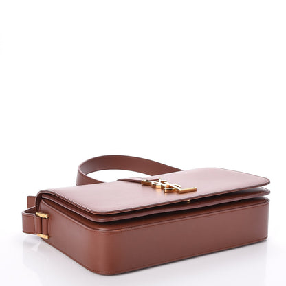 Saint Laurent Smooth Calfskin Medium Classic Monogram Universite Bag Brown 4 of 8