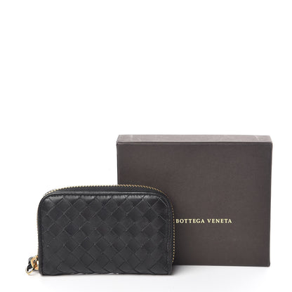 Bottega Veneta Nappa Intrecciato Zip Around Coin Purse Black 8 of 8