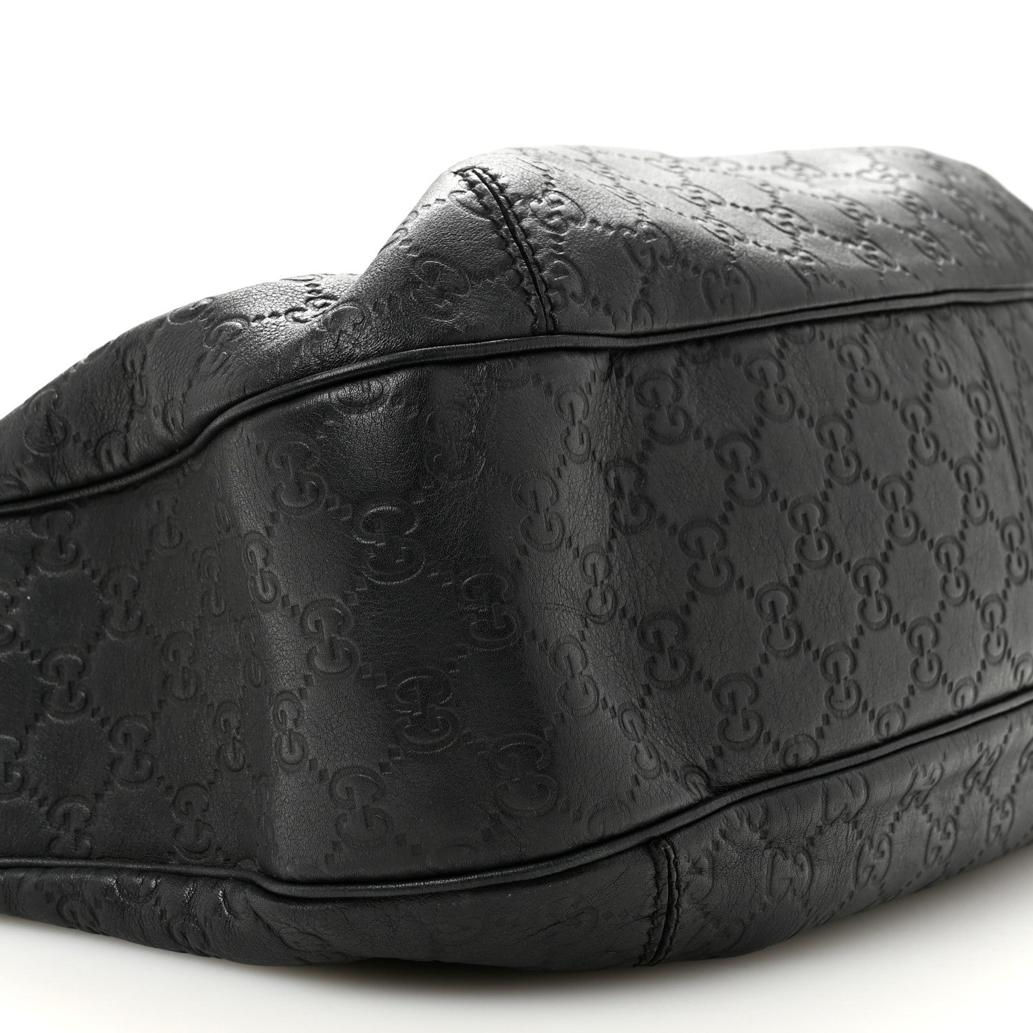 Gucci Guccissima Large New Ladies Web Hobo Black 9 of 14