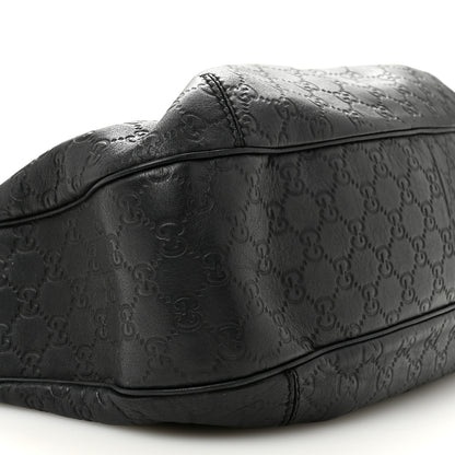 Gucci Guccissima Large New Ladies Web Hobo Black 9 of 14