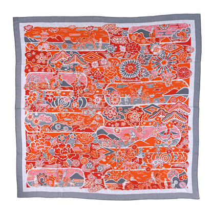 Hermes Cashmere Silk Bingata Shawl 140 1 of 5