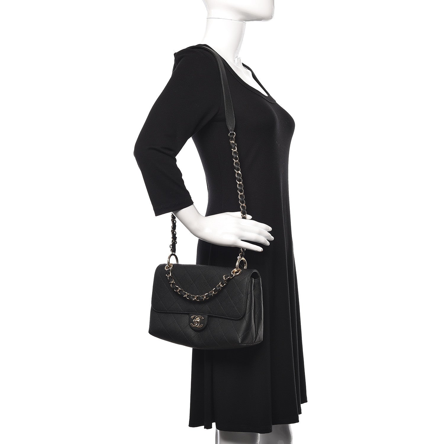 Chanel Caviar Quilted City Walk Flap Black 2 of 11