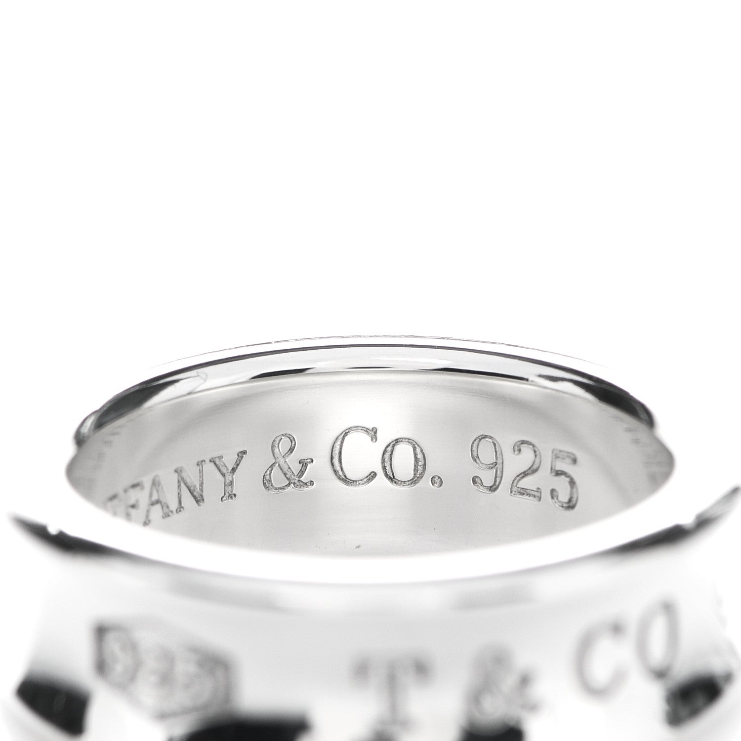 Tiffany Sterling Silver 1837 Band Ring 53 6.25 5 of 5