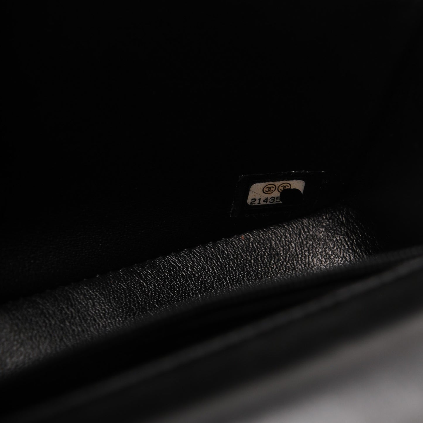 Lambskin Quilted Mini Rectangular Flap Black