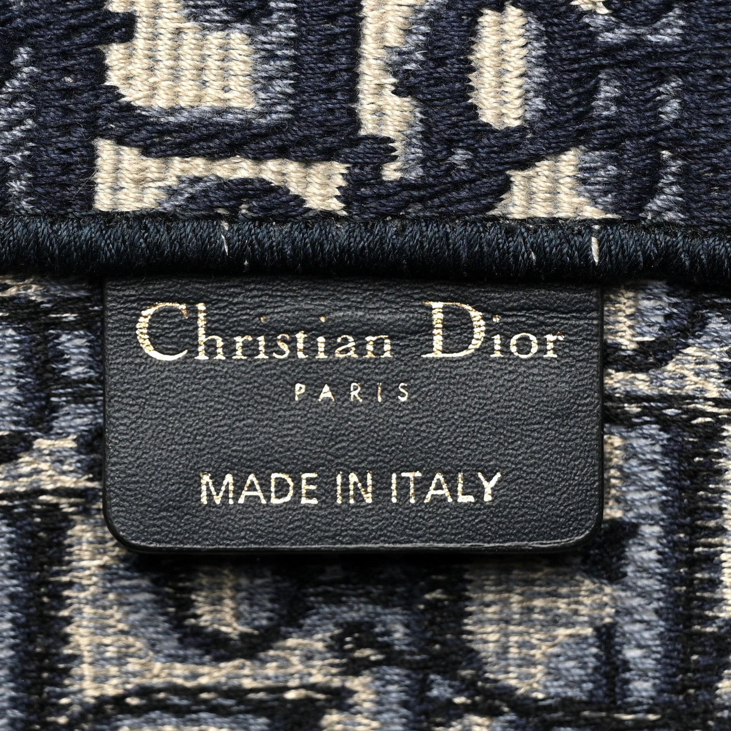 Christian Dior Oblique Medium Book Tote Blue Multicolor 6 of 15
