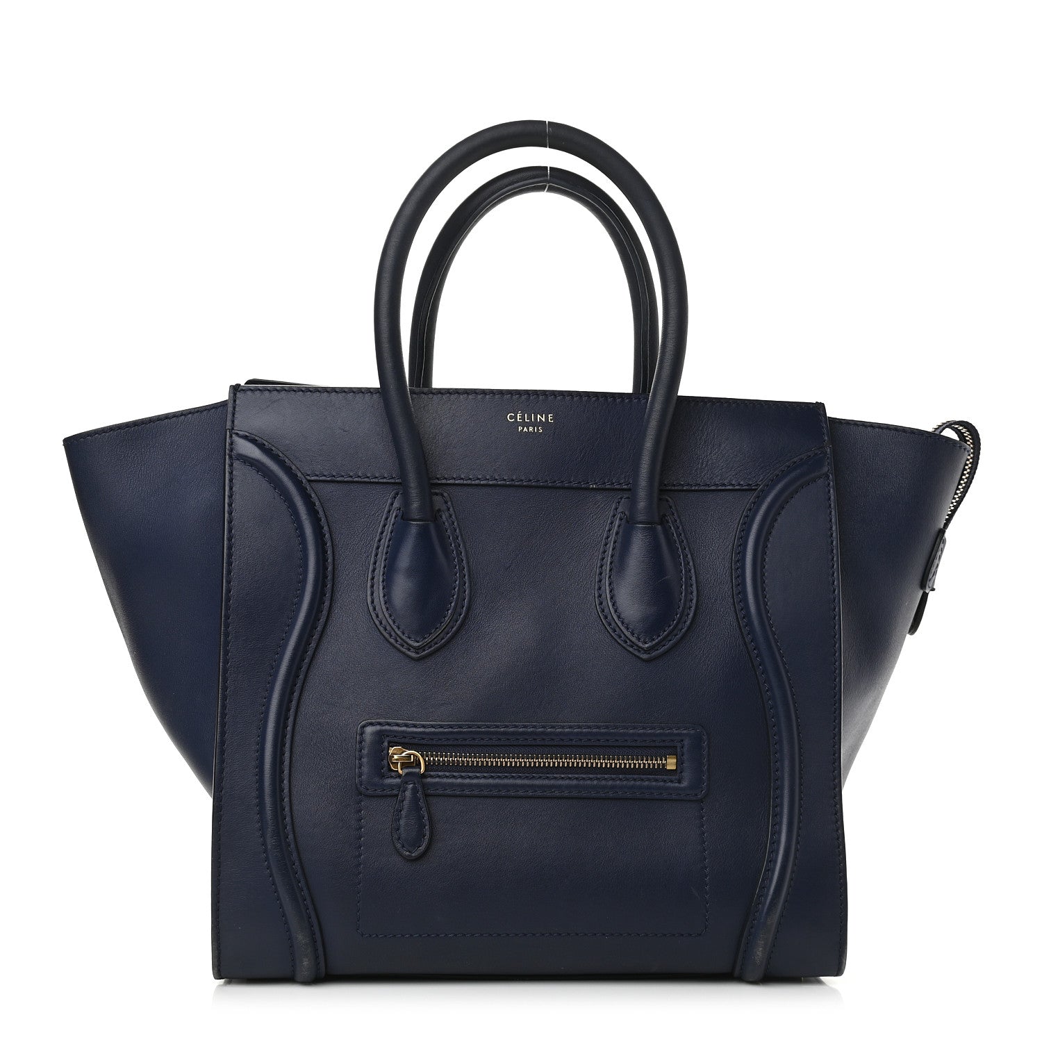 Celine Smooth Calfskin Mini Luggage Ink 1 of 17