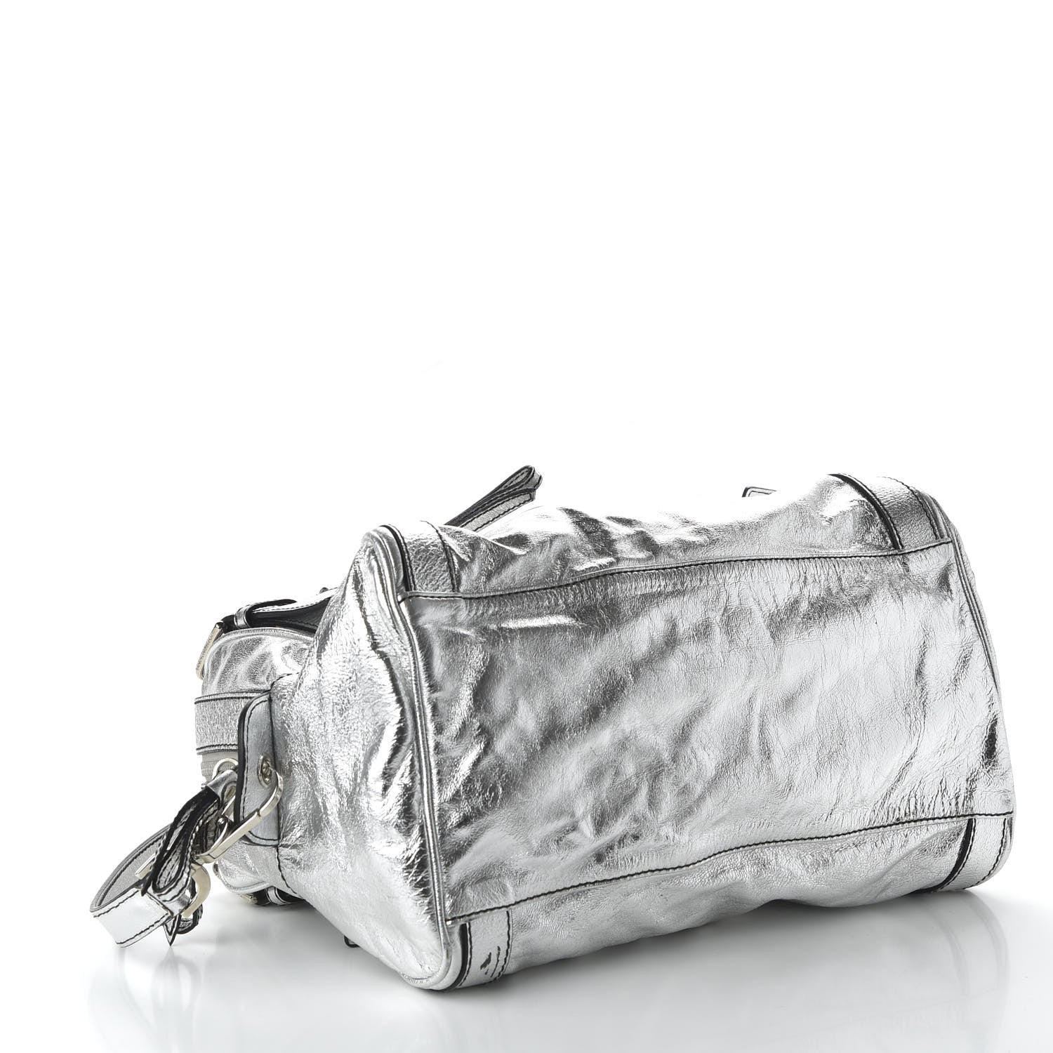 Dolce & Gabbana Metallic Calfskin Miss Easy Way Boston Bag Argento 5 of 12