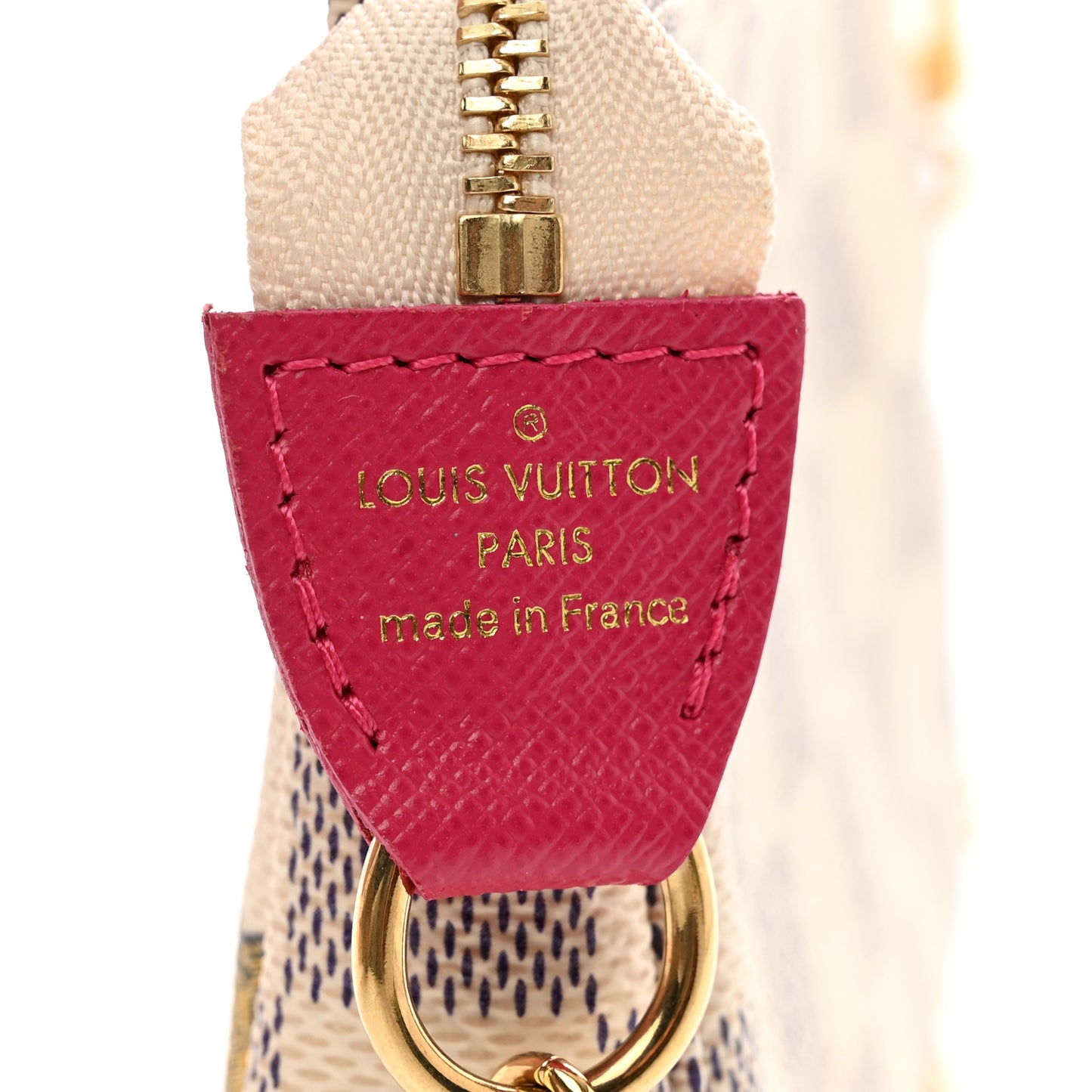 Damier Azur 2021 Christmas Animation Hollywood Mini Pochette Accessories Fuchsia