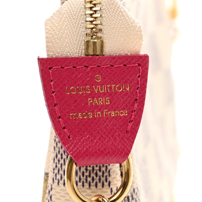 Louis Vuitton Damier Azur 2021 Christmas Animation Hollywood Mini Pochette Accessories Fuchsia 7 of 8
