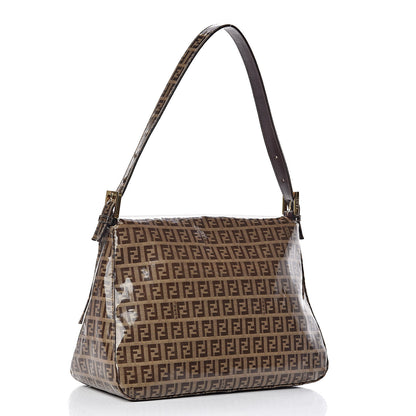 Fendi Vinyl Zucchino Mama Baguette Tobacco 3 of 9
