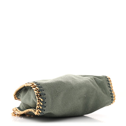 Stella McCartney Shaggy Deer Tiny Falabella Fold Over Tote Stone Green 3 of 9