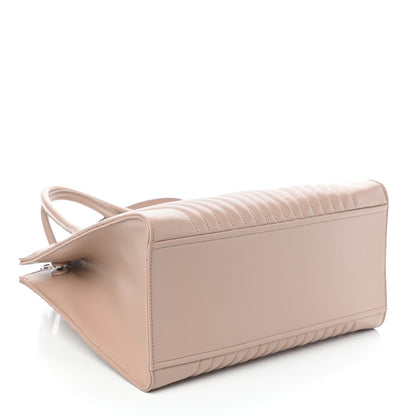 Prada Soft Calfskin Impunture Diagramme Tote Cipria 4 of 9