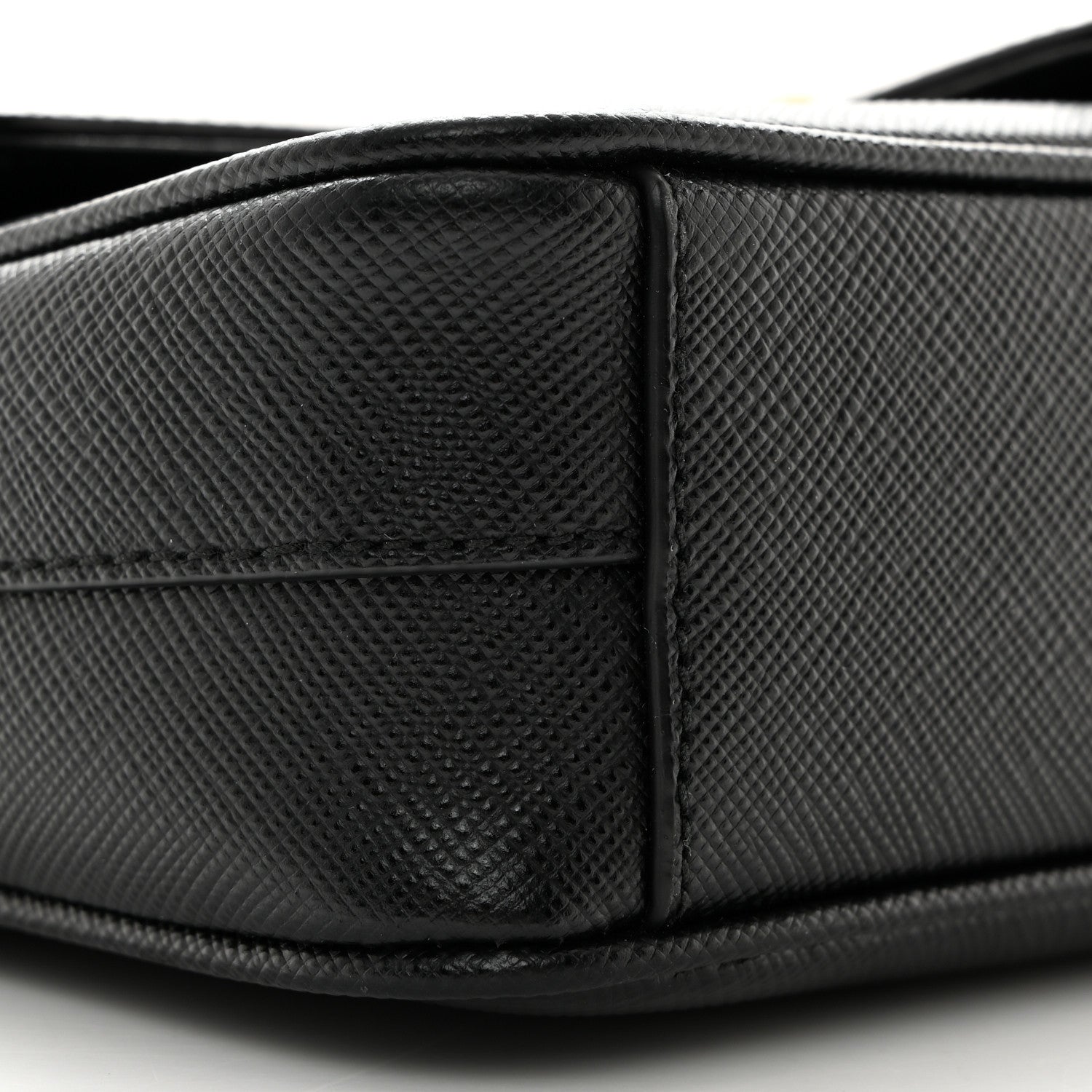 Prada Saffiano Flap Shoulder Bag Black 9 of 10