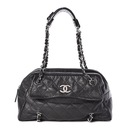 Chanel Lambskin Quilted Small Camera Case Black 1 of 9