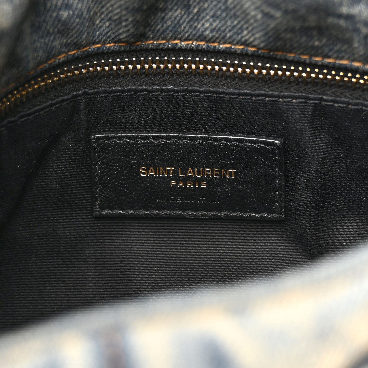 Saint Laurent Denim Quilted Toy Loulou Puffer Monogram Chain Satchel Blue Cinnamon 6 of 11