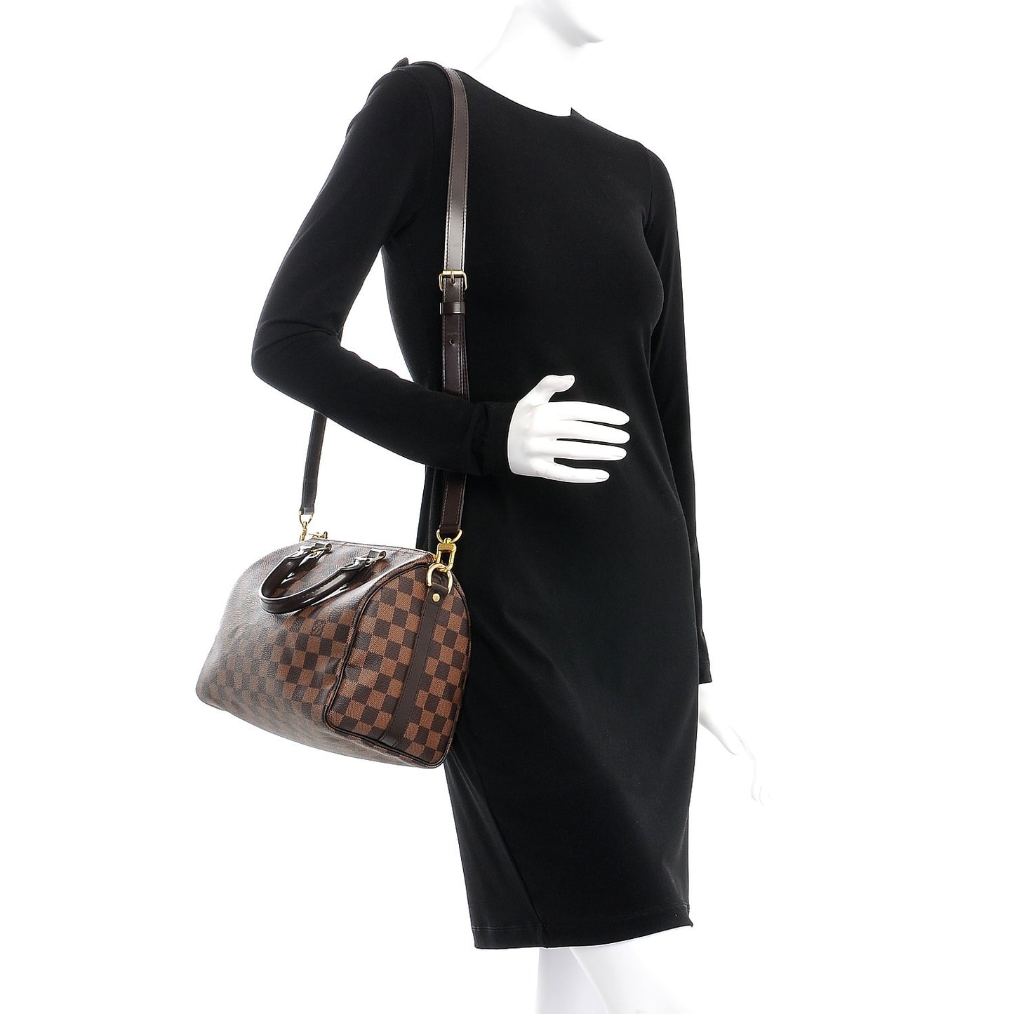 Damier Ebene Speedy Bandouliere 25
