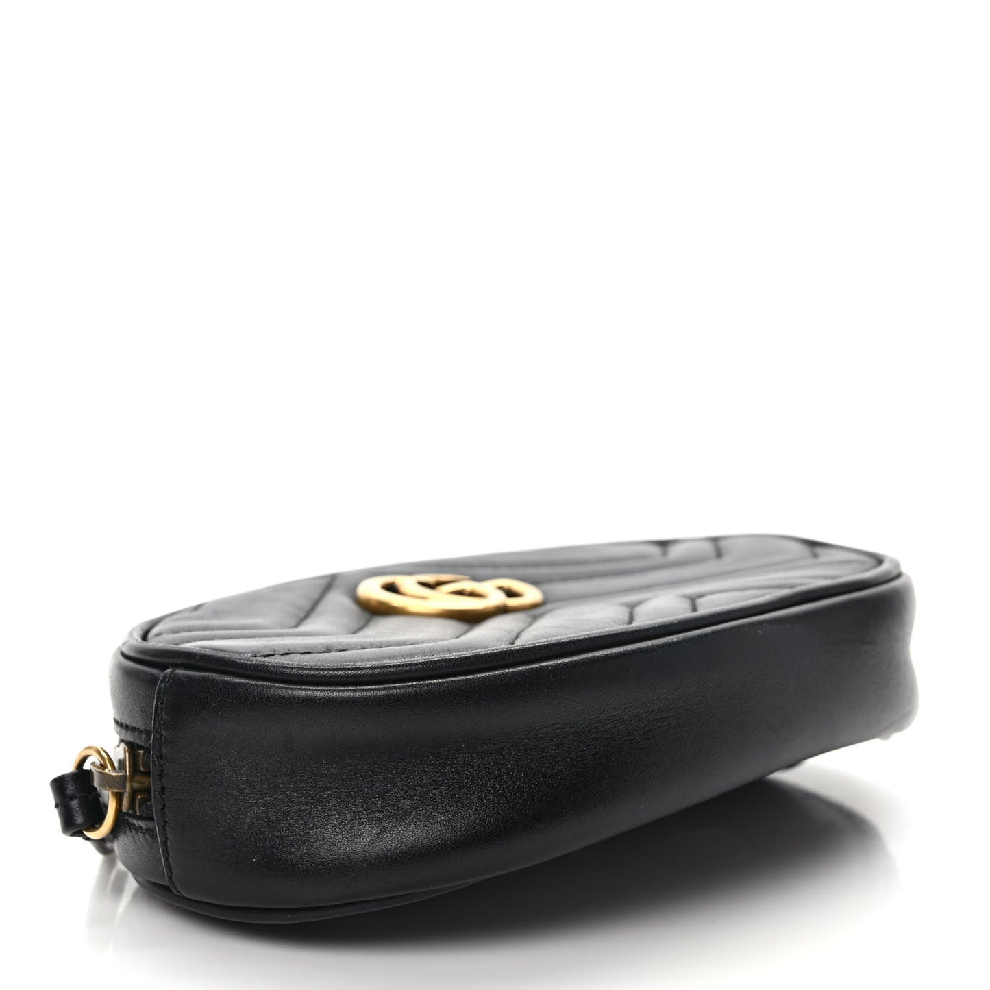 Calfskin Matelasse GG Marmont Belt Bag 75 30 Black