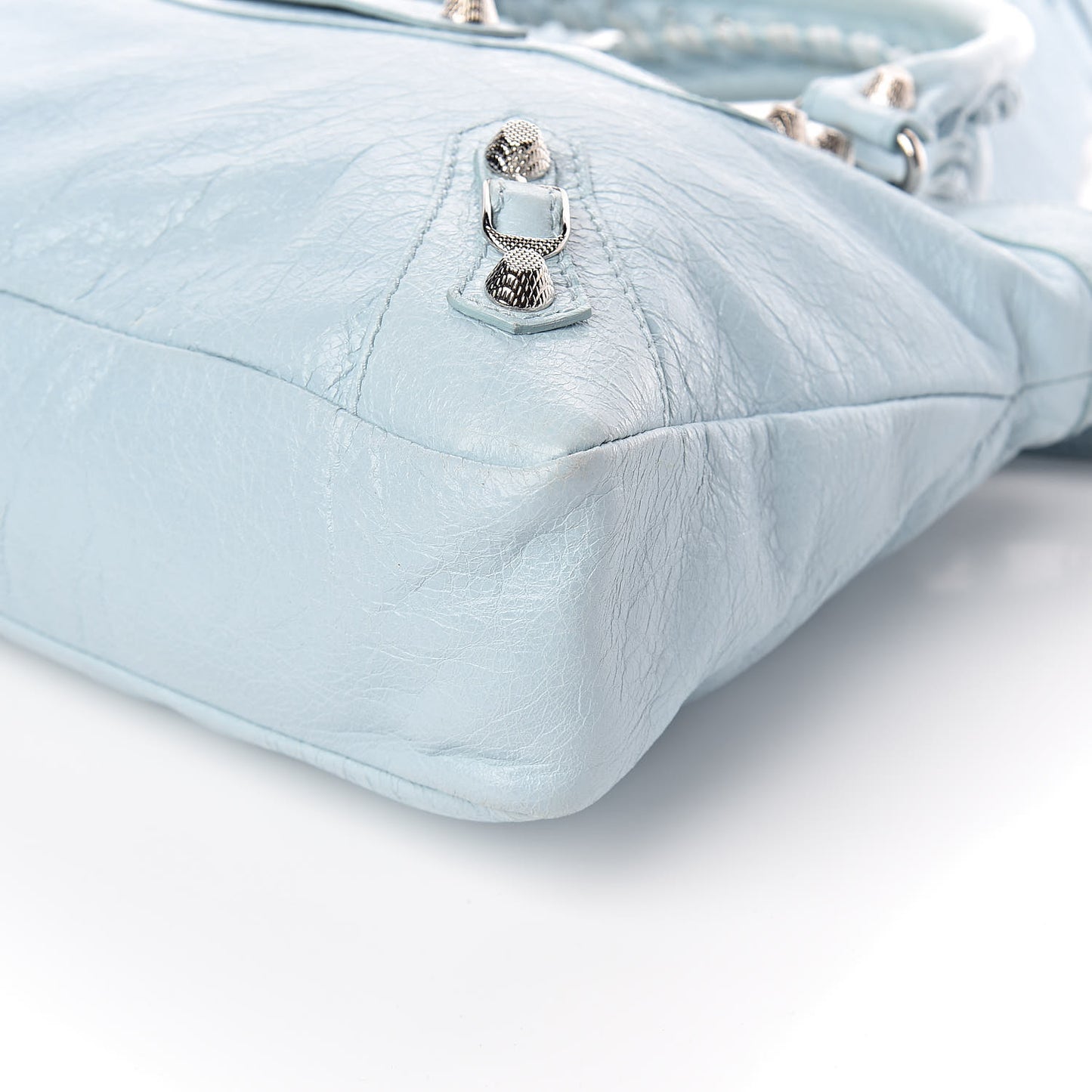 Agneau Giant 12 Silver Hardware Town Bleu Dragee