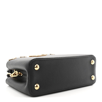 Louis Vuitton Taurillon Mother of Pearl Flowers Capucines BB Black 4 of 10