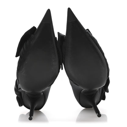 Balenciaga Stretch Cupro Nylon Jersey Knife Knot 110mm Pumps 36 Black 6 of 9