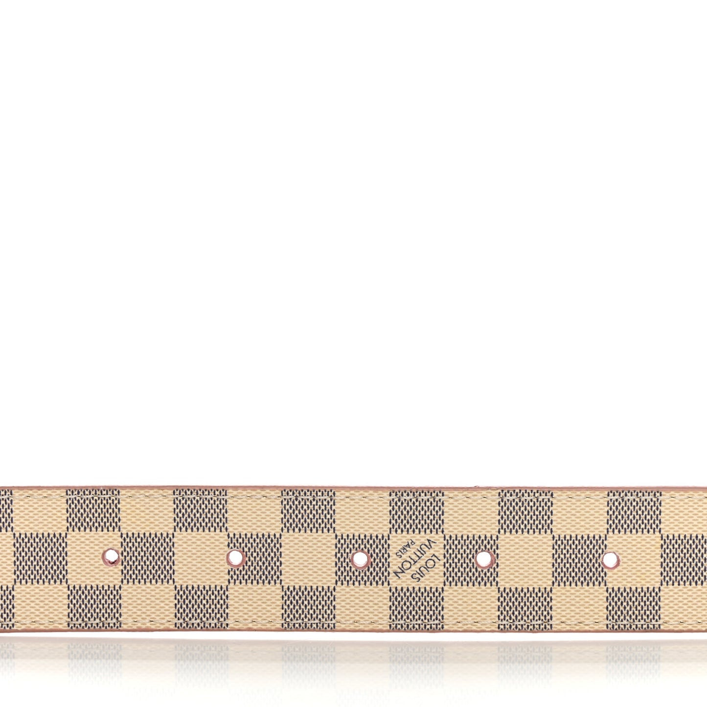 Damier Azur LV Initiales 32mm Belt 80/32 Rose Ballerine