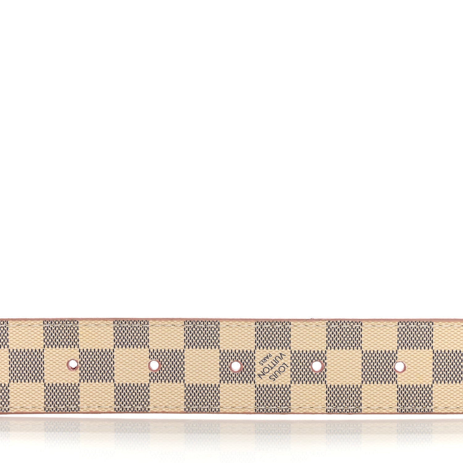 Louis Vuitton Damier Azur LV Initiales 32mm Belt 80/32 Rose Ballerine 4 of 7