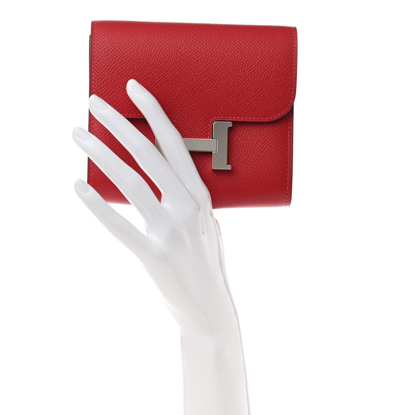 Epsom Constance Compact Passant Wallet Rouge Casaque