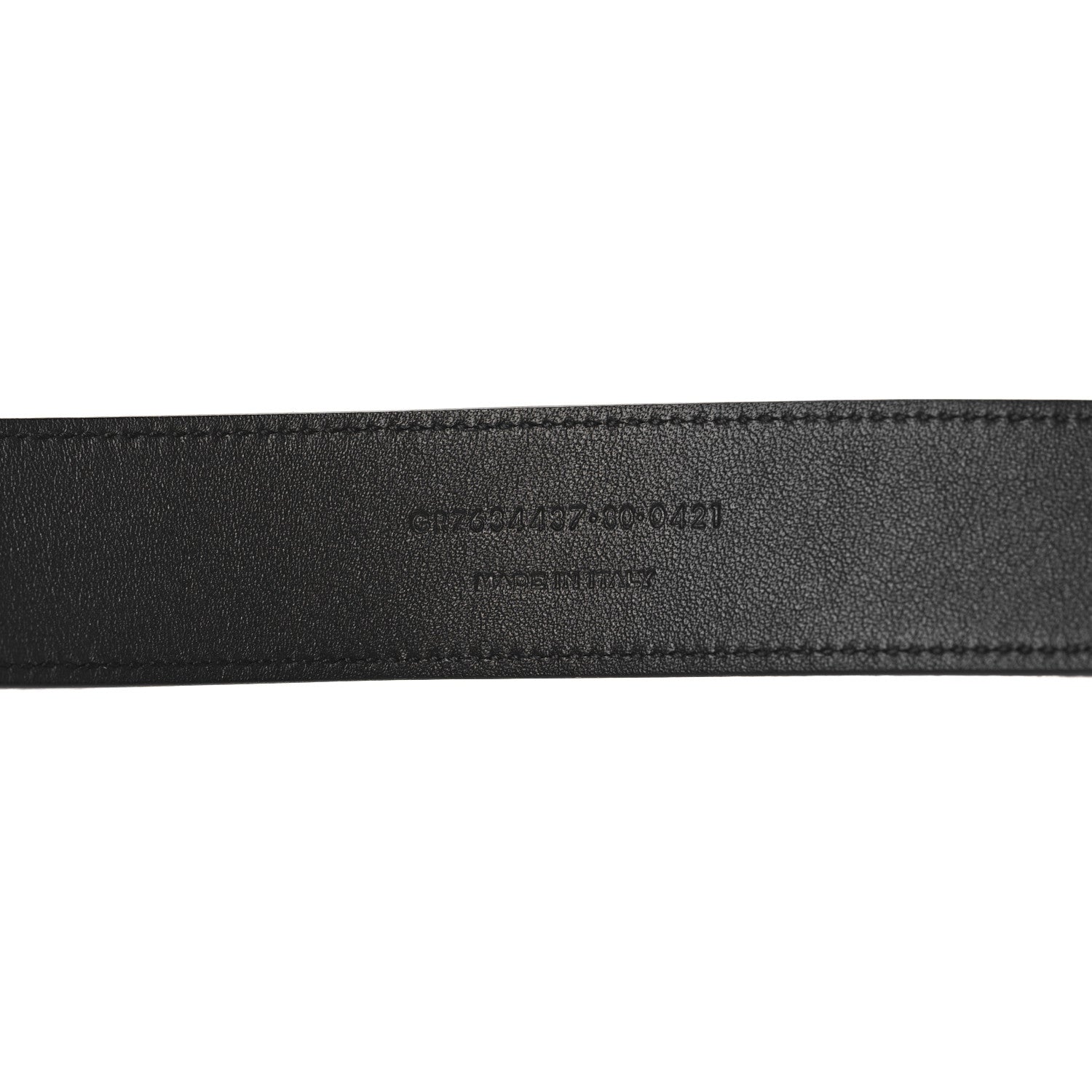 Saint Laurent Suede Monogram Square Buckle Belt 80 32 Black 6 of 6