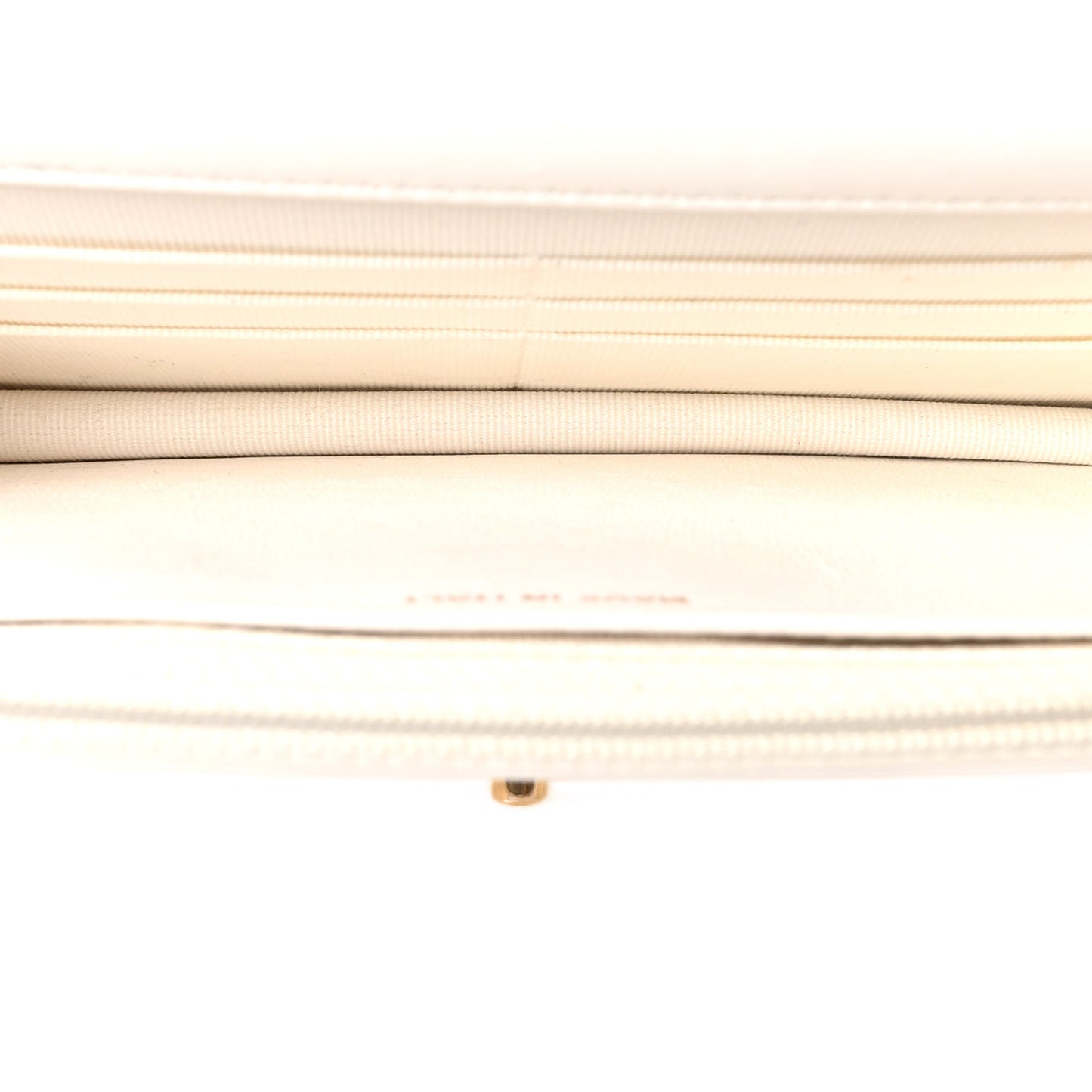Lambskin Quilted Pillow Crush Wallet On Chain WOC White