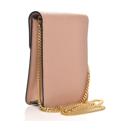Valentino Garavani Grained Calfskin Vlogo Crossbody Pouch Rose Cannelle 3 of 8