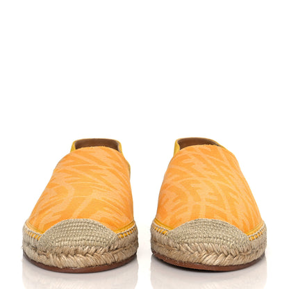 Fendi X SARAH COLEMAN Canvas Suede FF Vertigo Espadrilles 7 Mimosa Taxi 2 of 8