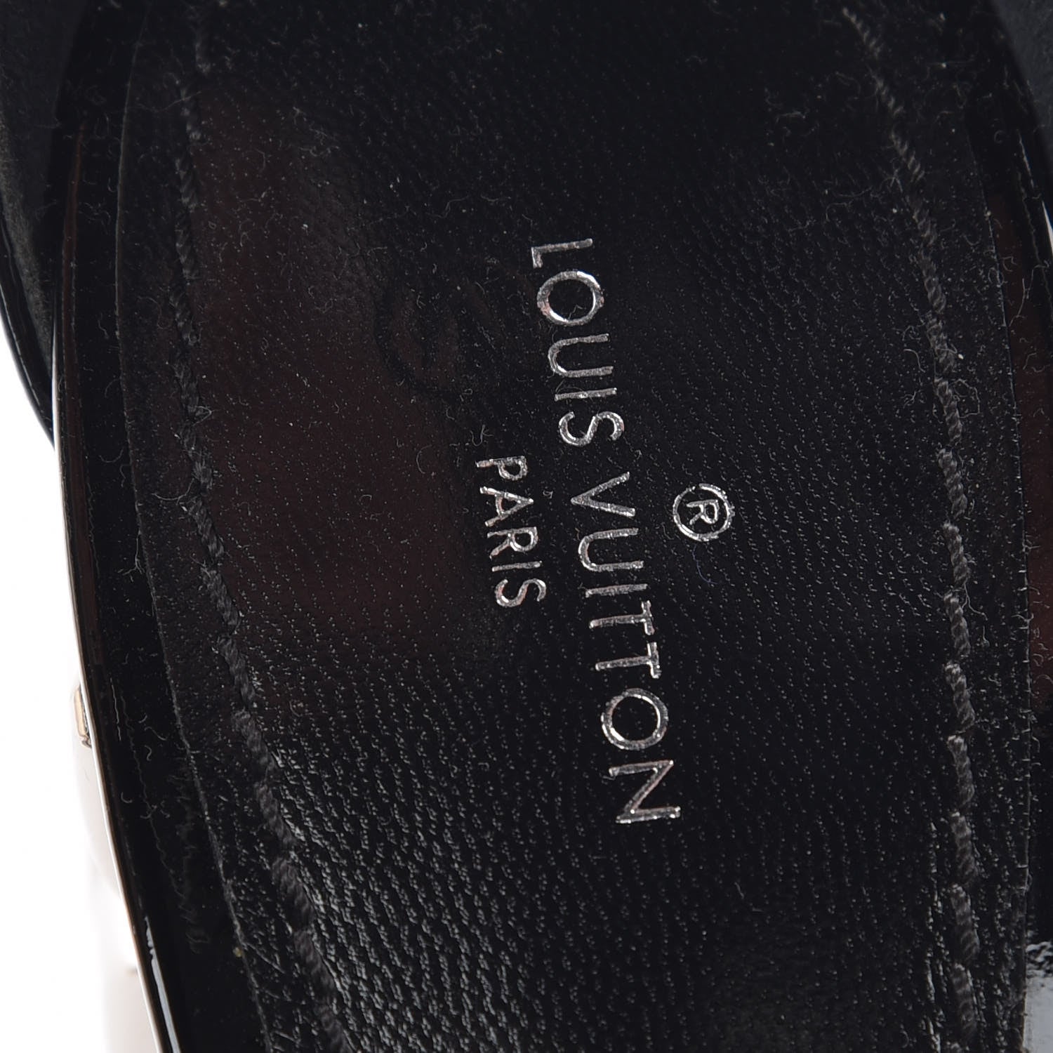 Louis Vuitton Calfskin Silver Light Sandal 38.5 Black 6 of 7