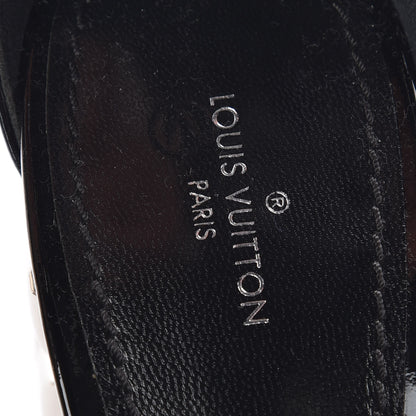 Louis Vuitton Calfskin Silver Light Sandal 38.5 Black 6 of 7