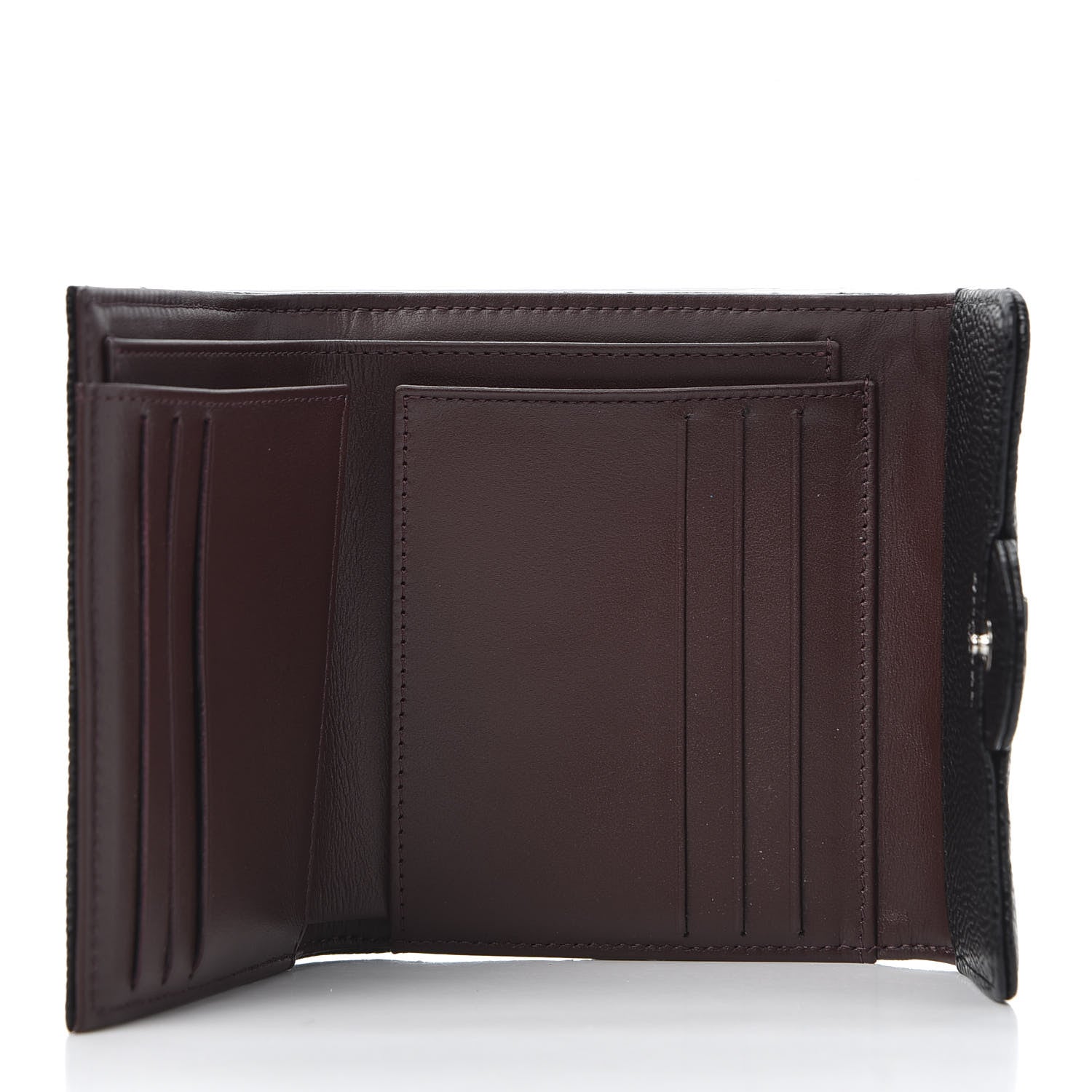 Chanel Caviar Quilted Compact Flap Wallet Black 4 of 9