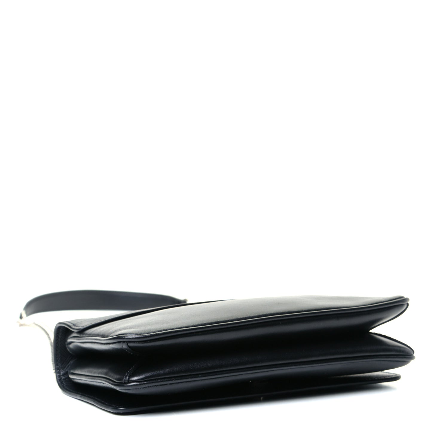 Saffiano Soft Calf Chain Crossbody Bag Black