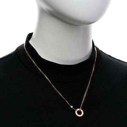 Cartier 18K Yellow Gold 2 Diamond LOVE Necklace 2 of 6