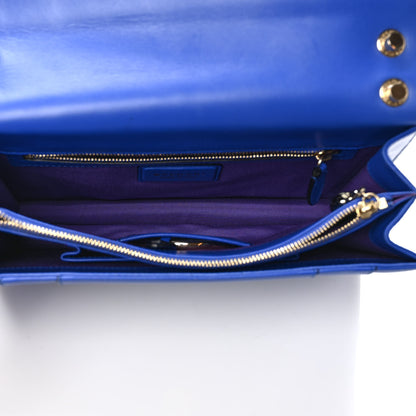 Bulgari Calfskin Serpenti Forever Shoulder Bag Blue 7 of 8
