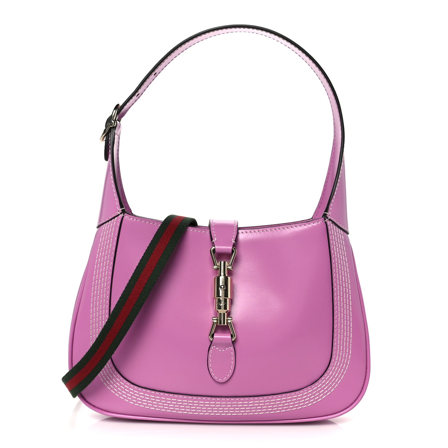 Ancora Calfskin Web Medium Jackie 1961 Hobo Pink