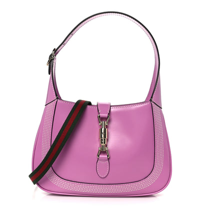Gucci Ancora Calfskin Web Medium Jackie 1961 Hobo Pink 1 of 10