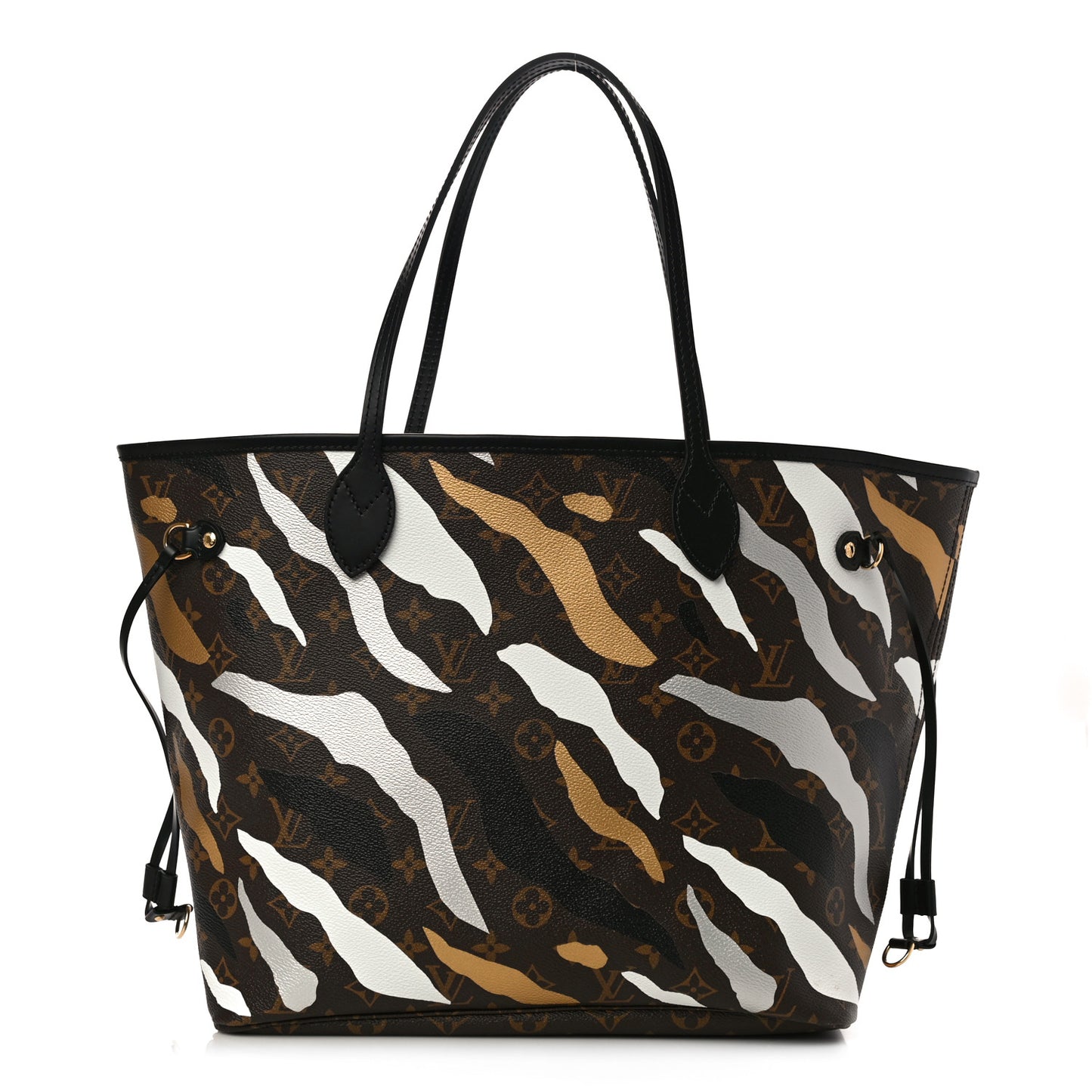 X LOL Monogram Neverfull MM Gold Silver