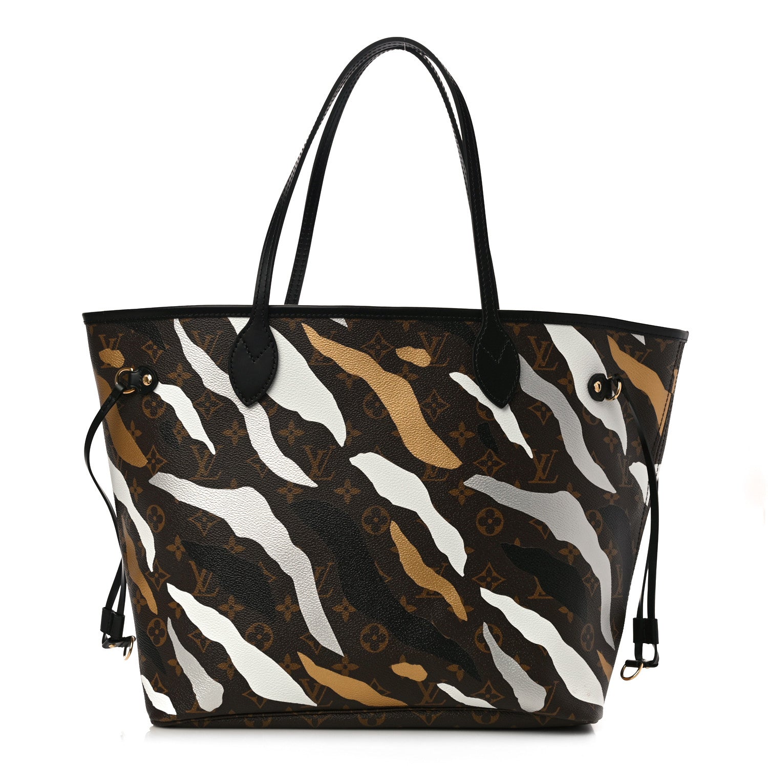 Louis Vuitton X LOL Monogram Neverfull MM Gold Silver 4 of 10