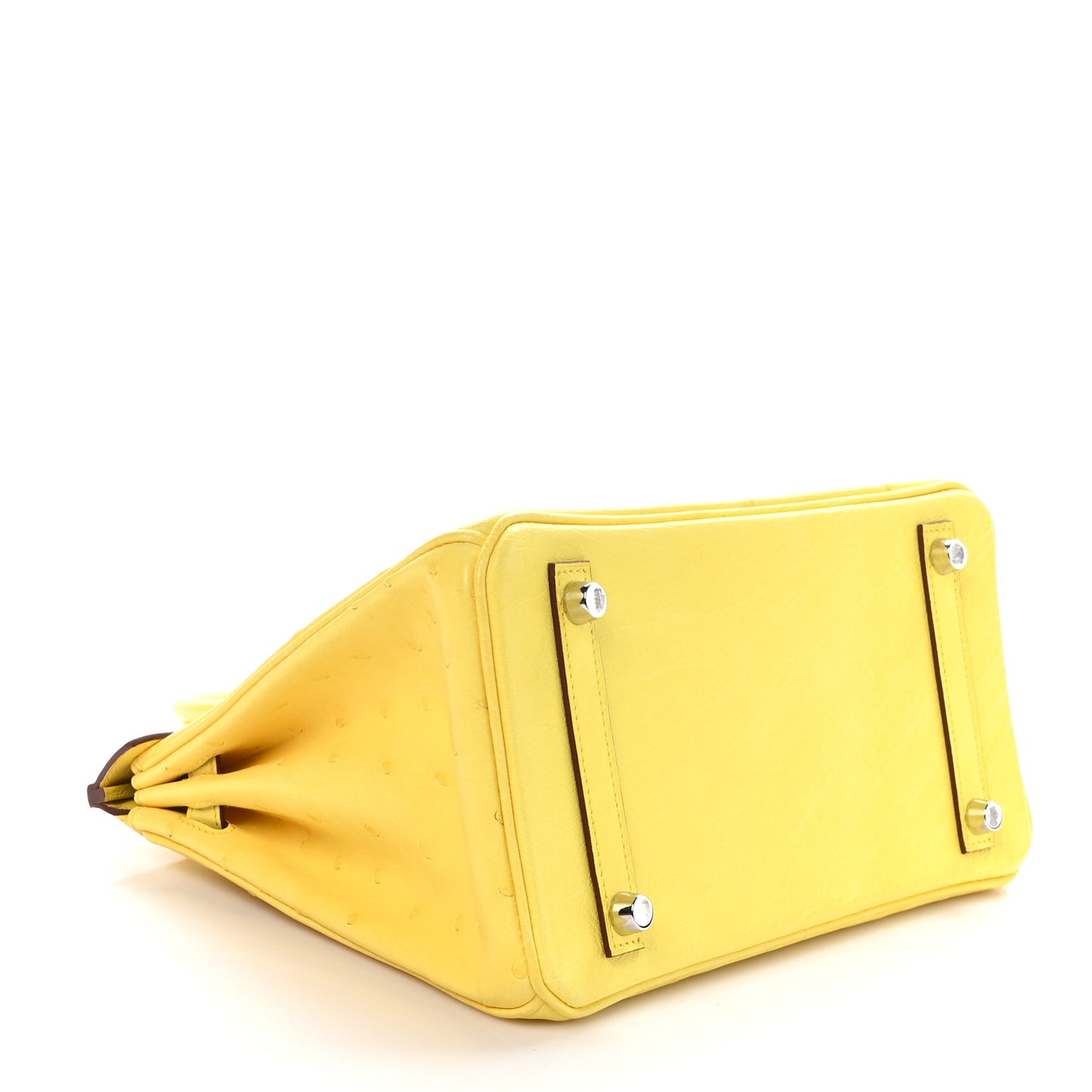 Ostrich Birkin 25 Citron