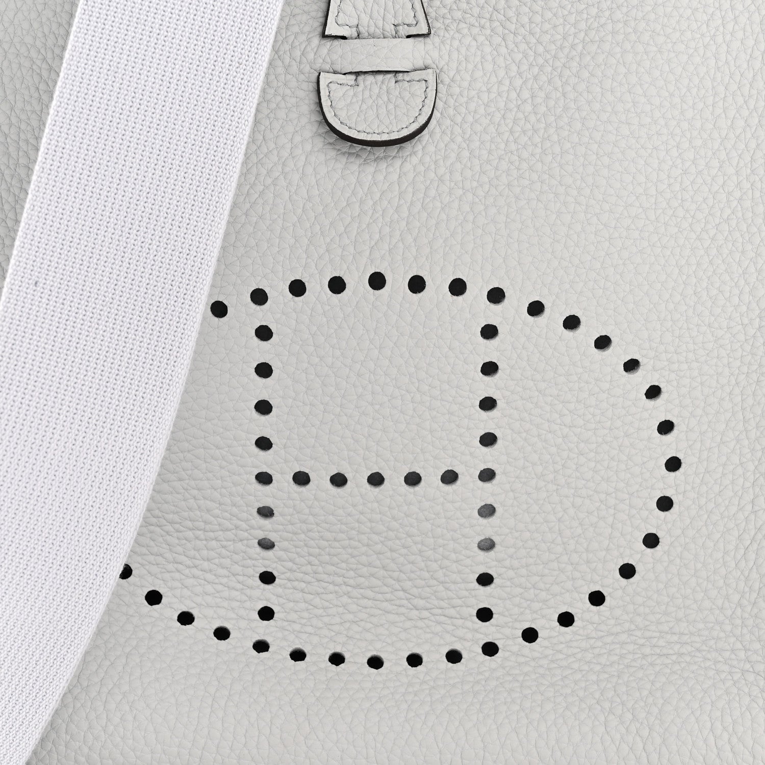 Hermes Taurillon Clemence Evelyne III PM Bleu Pale 8 of 11