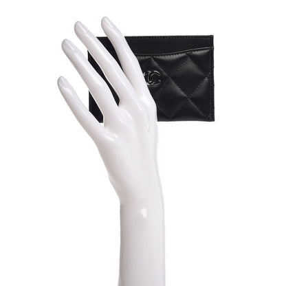 Chanel Lambskin Quilted Card Holder Black 2 of 9