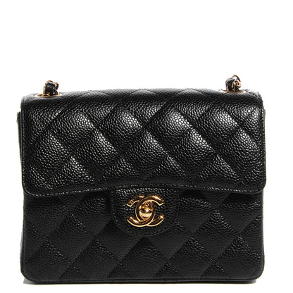 Chanel Caviar Quilted Mini Square Flap Bag Black 1 of 9