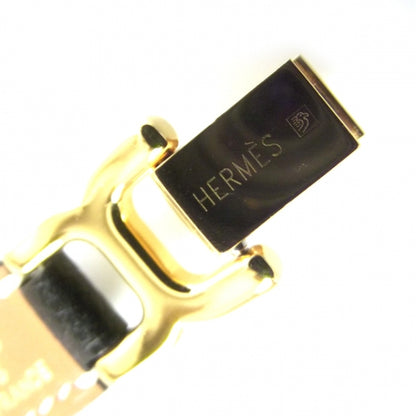 Hermes Epsom Leather H Link Bracelet Black 5 of 5